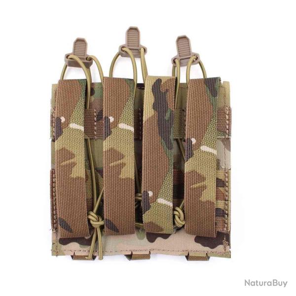 POCHE PORTE-CHARGEURS TRIPLE MP5/MP7 DAGGER LASER - CORSO TACTICAL MULTICAM