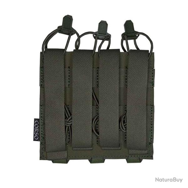 POCHE PORTE-CHARGEURS TRIPLE MP5/MP7 DAGGER LASER - CORSO TACTICAL RANGER GREEN