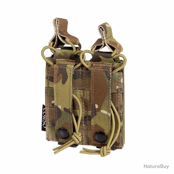 POCHE PORTE-CHARGEURS DOUBLE POUR PISTOLET DAGGER MK1 LASER - CORSO TACTICAL MULTICAM