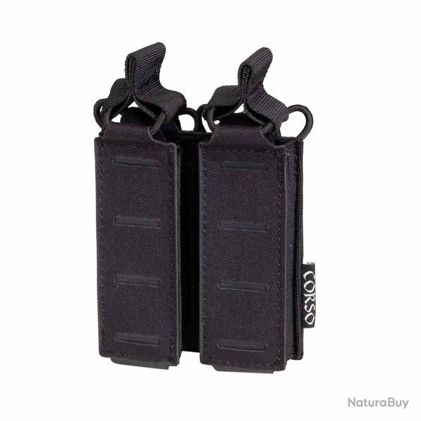 POCHE PORTE-CHARGEURS DOUBLE POUR PISTOLET DAGGER MK1 LASER - CORSO TACTICAL NPOIR