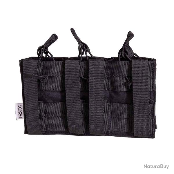 POCHE PORTE-CHARGEURS TRIPLE M4 DAGGER MOLLE - CORSO TACTICAL NOIR