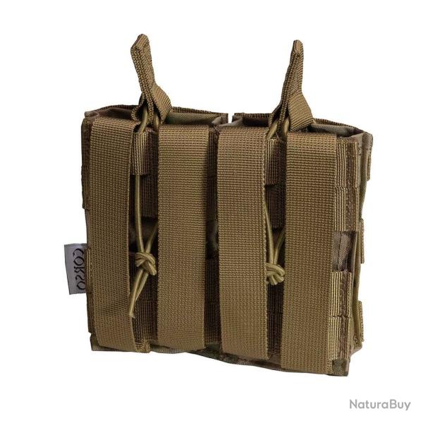 POCHE PORTE-CHARGEURS DOUBLE M4 DAGGER MOLLE - CORSO TACTICAL MULTICAM