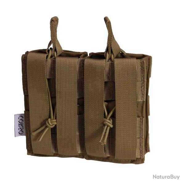 POCHE PORTE-CHARGEURS DOUBLE M4 DAGGER MOLLE - CORSO TACTICAL COYOTE