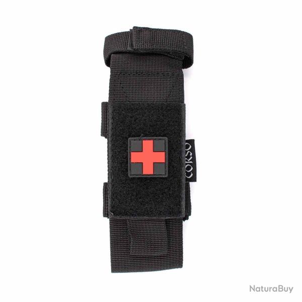 POCHETTE PORTE-TOURNIQUET ET CISEAUX MOLLE - CORSO TACTICAL NOIR