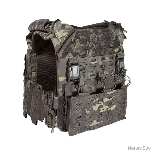 GILET TACTIQUE PORTE-PLAQUES DRAKE MK4 - CORSO TACTICAL MULTICAM NOIR