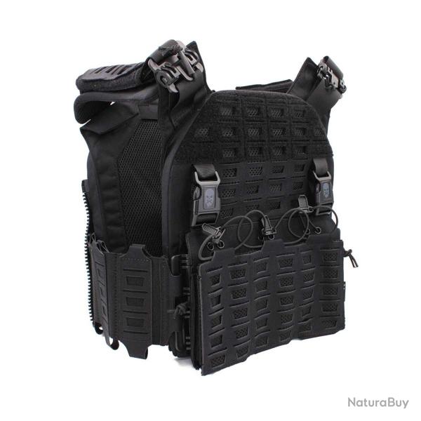 GILET TACTIQUE PORTE-PLAQUES DRAKE MK4 - CORSO TACTICAL NOIR