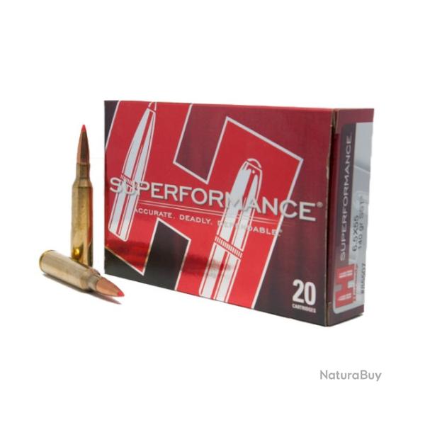 Munitions HORNADY cal.6.5x55 sst superformance 140gr par 60