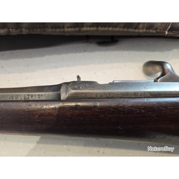 Vends Fusil M80 de la gendarmerie � cheval de 1866 (1874) Manufacture de chatellerault