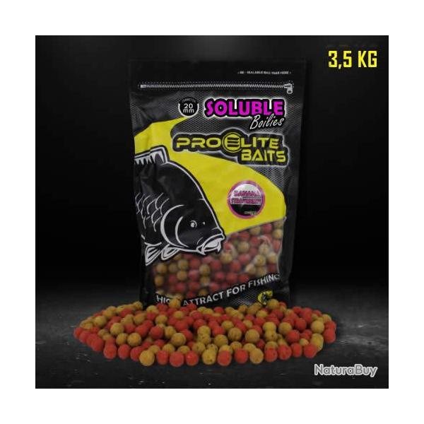 Bouillettes Soluble Pro Elite Baits Banana & Strawberry 20mm 3.5Kg