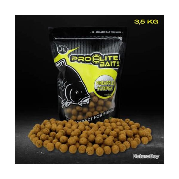 Bouillettes Pro Elite Baits Pineapple & Scopex 14mm 3.5kg