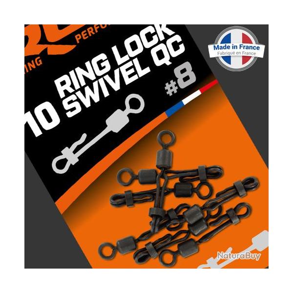 Emerillon ROK Ring Lock Swivel QC T.8 (par 10)