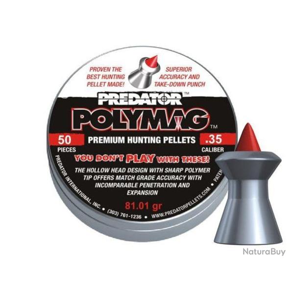 Bo�te de 50 plombs JSB Predator Polymag - Cal. 9mm