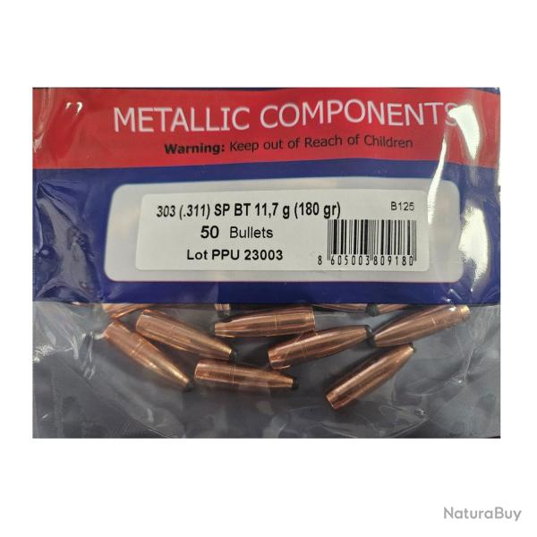 Ogives PPU cal.338 FMJ 250gr x50