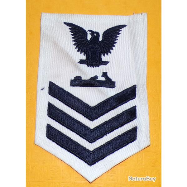 ARMEE AMERICAINE U.S : TISSU� DE L' U.S NAVY ,  CHARPENTIER � , BON ETAT VOIR PHOTOS� . POUR TOUT RE