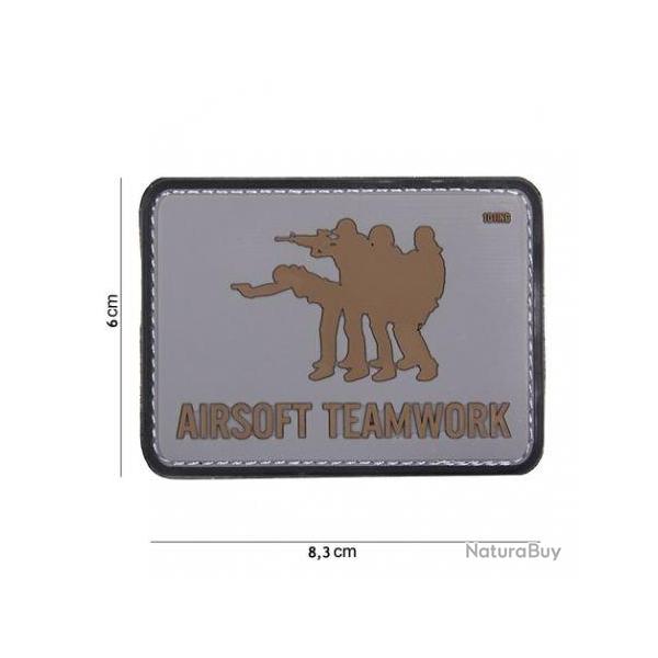 Patch PVC Airsoft Teamwork (101 Inc) Coyote