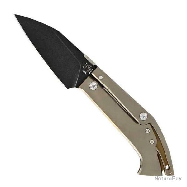 Couteau Warthog, Manche titane marron [Max Knives]