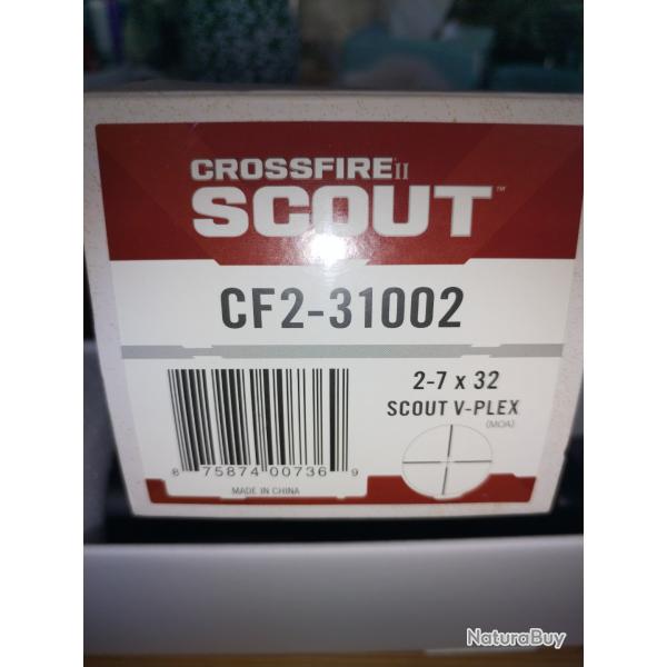 A vendre lunette  vortex Crossfire scout avec montage Hawke 21 mm