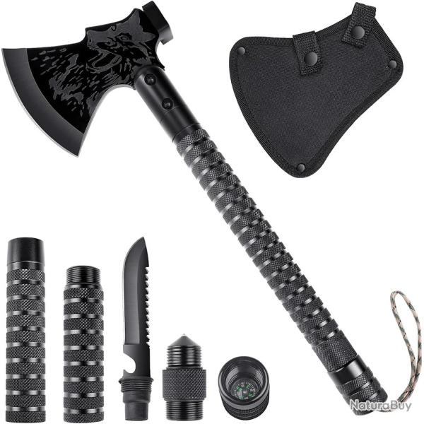 Hache Tactique Multifonction Tomahawk de Survie Pliable Outil Portable Chasse