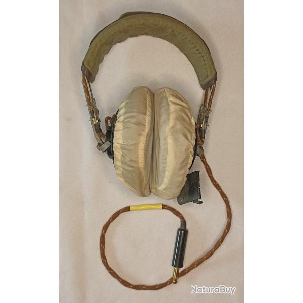 Casque radio aviation SOPOS pilote Arme de l'Air 50/60