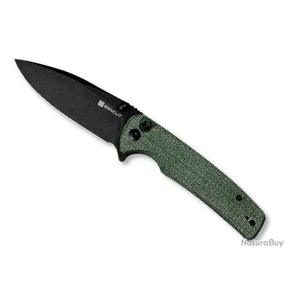 COUTEAU SENCUT SACHSE MICARTA VERT BLACKWASH
