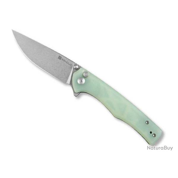 COUTEAU SENCUT CROWLEY G10 NATUREL STONEWASHED