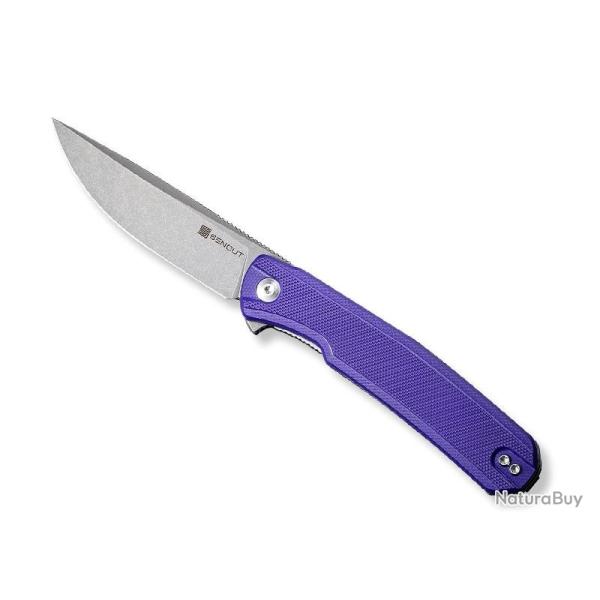 COUTEAU SENCUT SCITUS G10 VIOLET STONEWASHED
