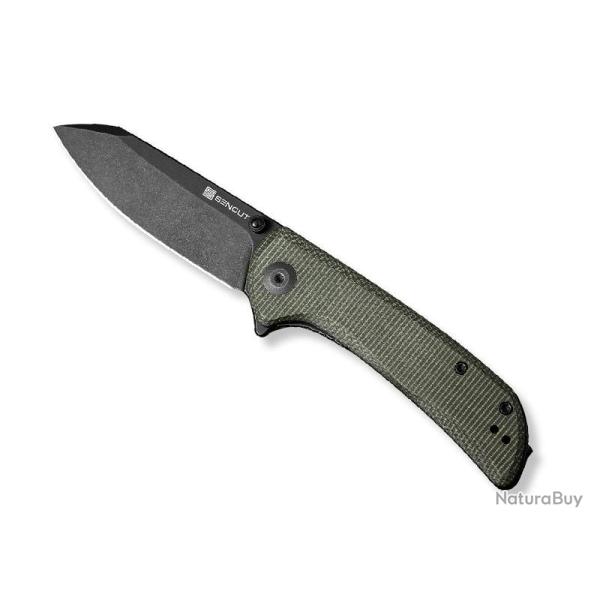 COUTEAU SENCUT FRITCH MICARTA VERT BLACKWASH
