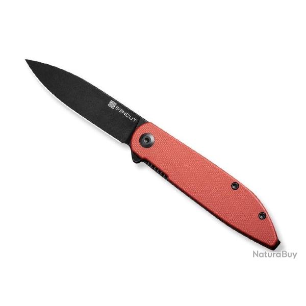 COUTEAU SENCUT BOCLL II G10 ROUGE BLACKWASH