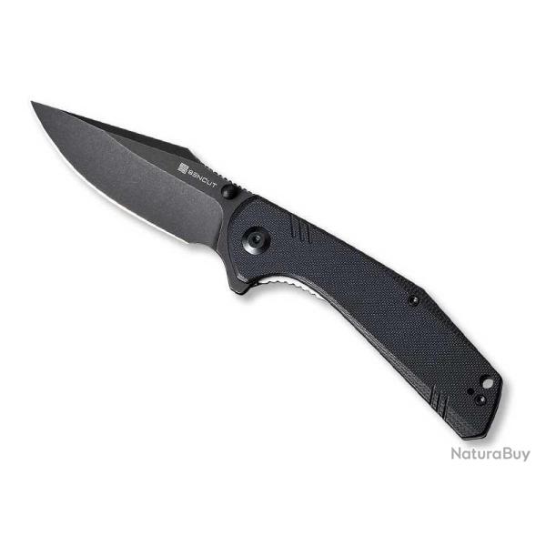 COUTEAU SENCUT ACTIUM G10 NOIR BLACKWASH