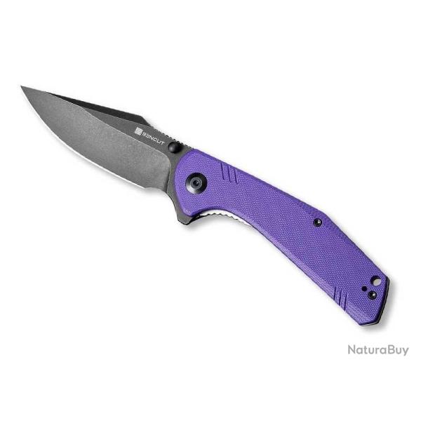 COUTEAU SENCUT ACTIUM G10 VIOLET BLACKWASH