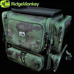 Sac &agrave; Dos RidgeMonkey Camo 40l + 4 Trousses &agrave; Accessoires