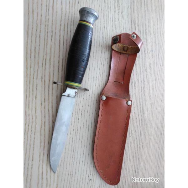 Couteau de chasse vintage "La hutte"