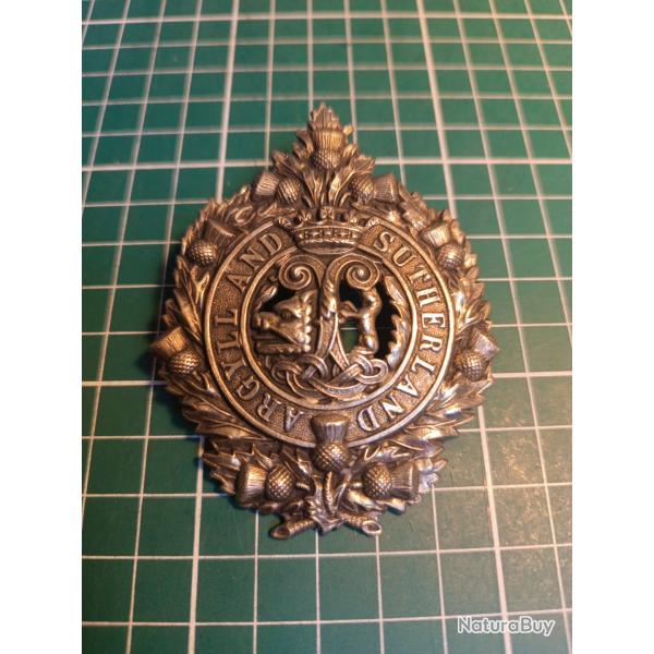 Insigne Militaire Anglais Original Cap Badge - Argyll And Sutherland Highlander