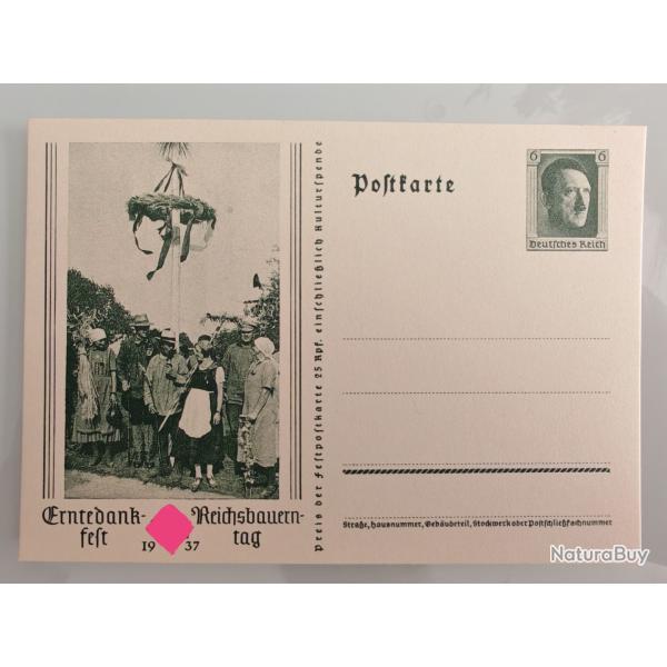 Carte postale allemande #2 - 1937 - jour des agriculteurs