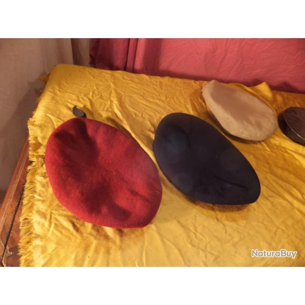 Beret rouge ( parachutiste ) bret troupe de marine et bret toile