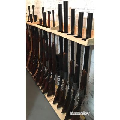 Râtelier 5 Fusils En Hêtre Massif – Fabrication Française, Neuf