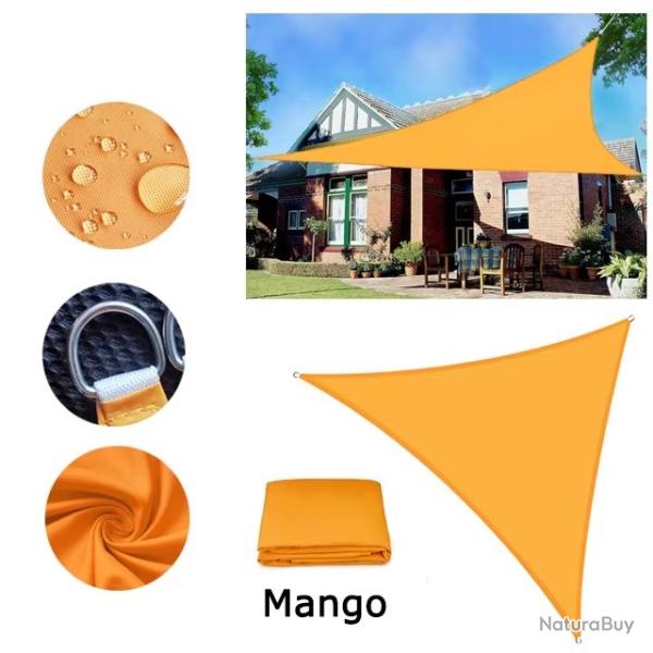 BACHE TOILE TRIANGLE 3x3x3M MANGUE PROTECTION TERRASSE SOLEIL ETANCHE AUVENT JARDIN EXTERIEUR