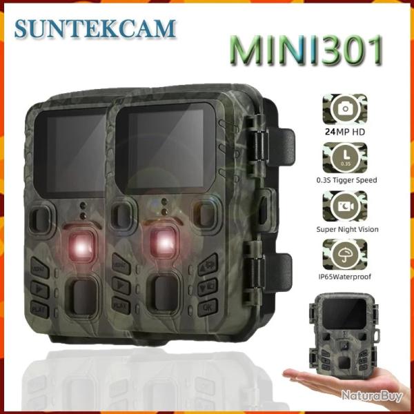 2PCS MINI301 - Mini Camra de html et de Suivi des Sentiers du Gibier 1080P - LIVRAISON GRATUITE