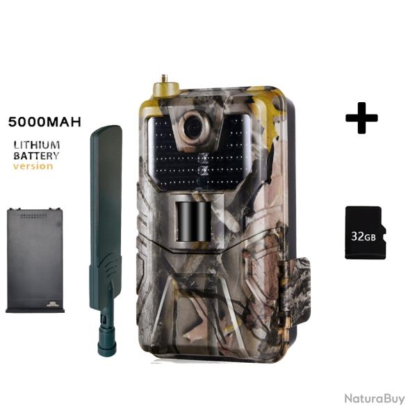 HC-900ProLi -32G 4G Camra De html En Plein Air 4K 36MP - LIVRAISON GRATUITE