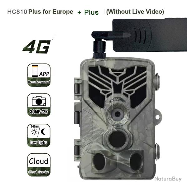 HC810Plus-*Camra de surveillance sans fil 4G 2K 30MP avec vision nocturne - LIVRAISON GRATUITE
