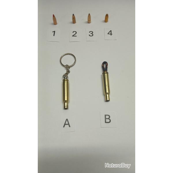 Porte-cl�s 222 Remington sur mesure !!