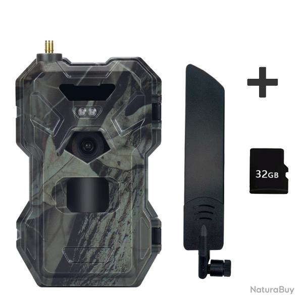 Cam�ra de chasse ext�rieure HC-880PRO(32GB) 4G vid�o 2K 30 millions de pixels LIVRAISON GRATUITE