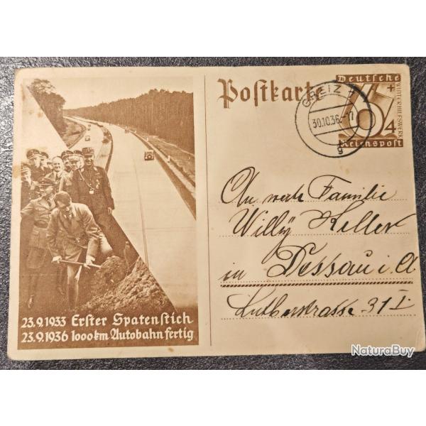 Carte postale allemande #4 - 1936 - Erster Spatentich
