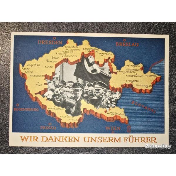 Carte postale allemande #7 - 1938 -  Les Sud�tes