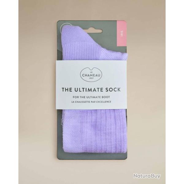 Chaussettes femme Iris lila LE CHAMEAU-S
