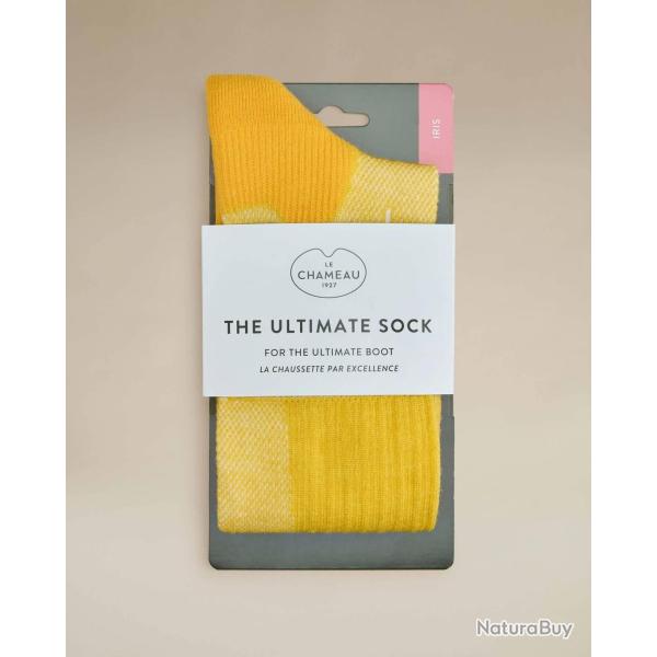 Chaussettes femme Iris jaune LE CHAMEAU-S