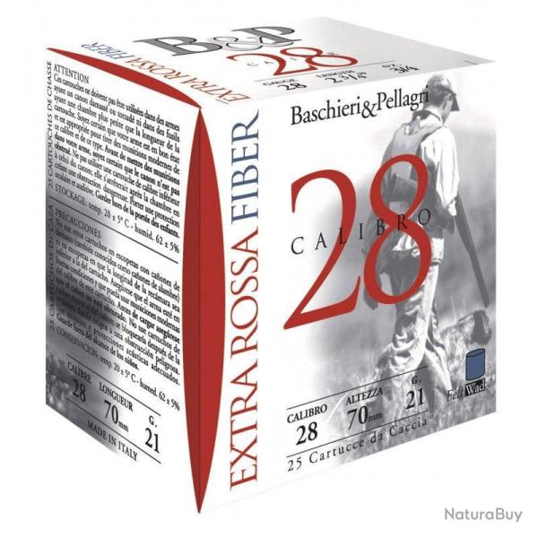 Cartouches extra rossa fiber 21gr cal 28 B&P-Plomb 8