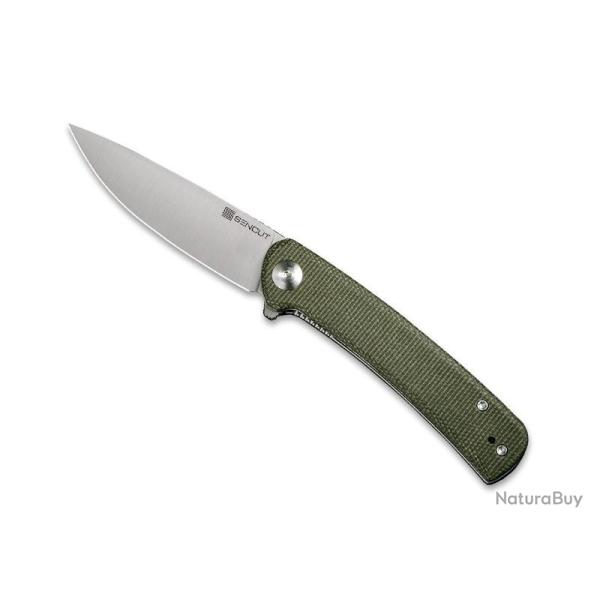 COUTEAU SENCUT NECHES MICARTA VERT