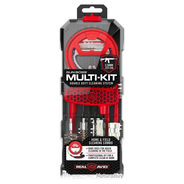 N�cessaire de nettoyage Gun Boss Multi-Kit Real Avid Cal. 243/260 - 6,5 mm