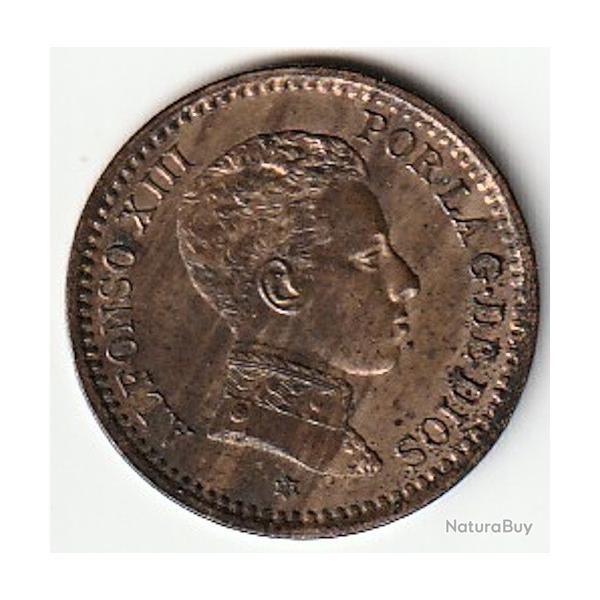 Pi�ce de Monnaie Espagne 2 centimos Alphonse XIII cadet   Superbe et Recherch�e